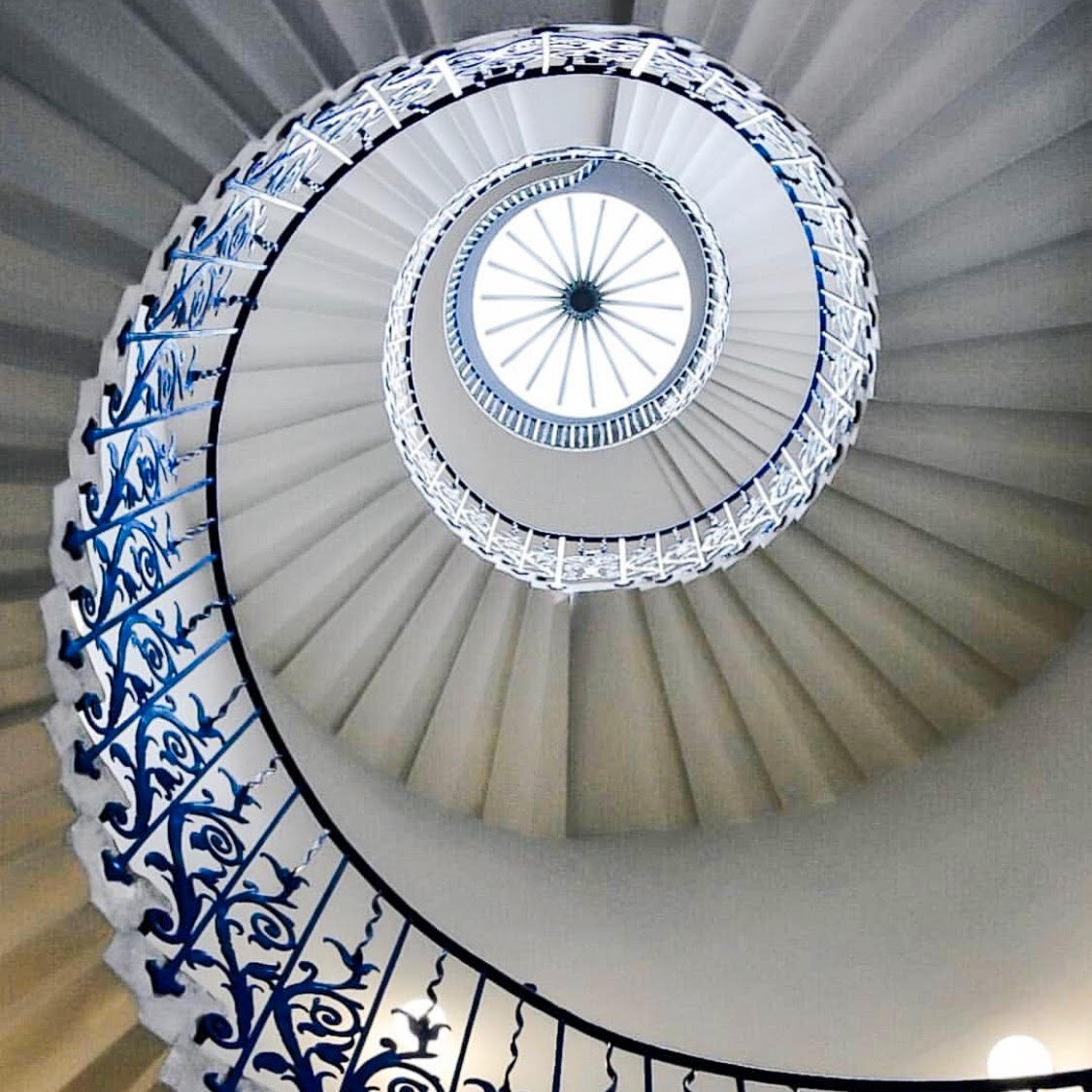  The twisted spiral staircase known as the Tulip Stair’s at the Queen’s House. 